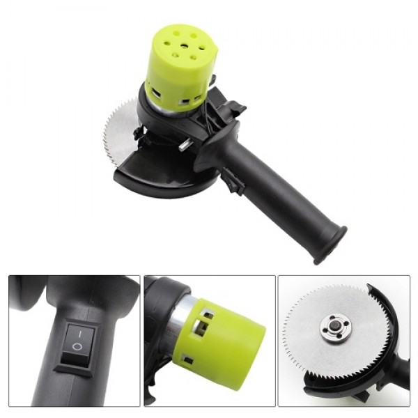 24V 90W High Power Electric Saw Household Mini Saw with 4-inch Circular Saw Blade Cutting Tool for Zingiber Garlic Onion Seedlin