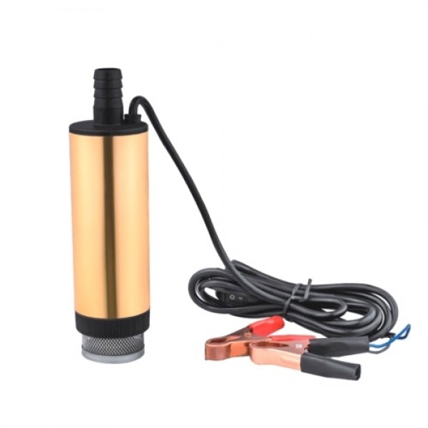 Aluminum Alloy Outshell Portable Fuel Transfer Pump Mini Electric Submersible Pump for Pumping D-iesel Oil Water