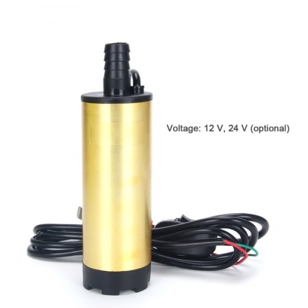 Aluminum Alloy Outshell Portable Fuel Transfer Pump Mini Electric Submersible Pump for Pumping D-iesel Oil Water