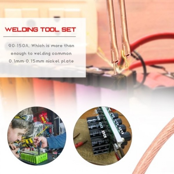 Portable Small Size DIY Kit Welders Pen Portable Battery Storage Spot Welding PCB Circuit Board Welding Equipment Suitable for 1