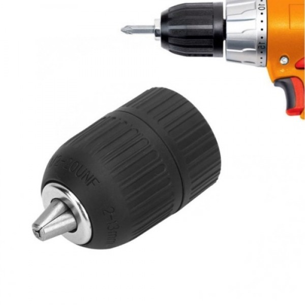 0.8-10mm Keyless Drill Chuck Conversion Adapter Electric Tool Accessories Quick Change Drill Adapter Converter Impact Drills Bit