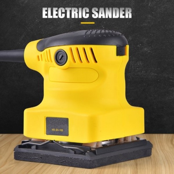 Electric Sander Compact Detail Palm Sander 10000 RPM 160W High Efficient Pure Cooper Sanding Machine for Wood Metal Wall Polishi