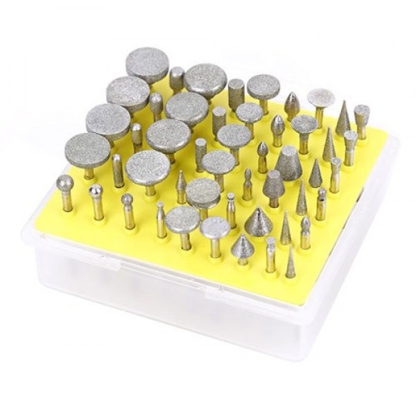 50pcs/set Diamond Drill Bit Burr Set Grinding Head...