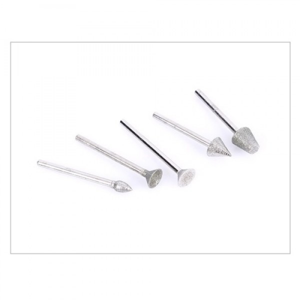 50pcs/set Diamond Drill Bit Burr Set Grinding Head for Rotary Tool Crafts Rocks Marble Porcelain Hand Drill Jewelry Making Lapid