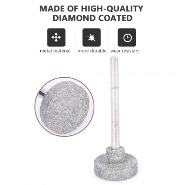 50pcs/set Diamond Drill Bit Burr Set Grinding Head for Rotary Tool Crafts Rocks Marble Porcelain Hand Drill Jewelry Making Lapid