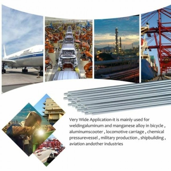 50Pcs Aluminum Welding Rods Solid Core No Flux Req...