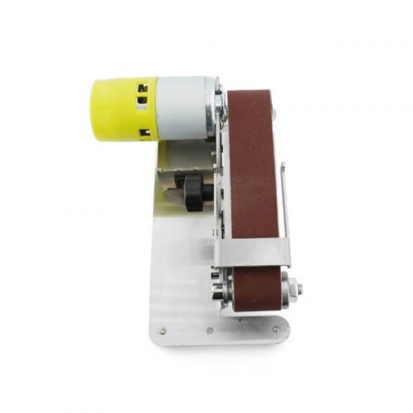Mini Belt Sander Electric Edge Sharpener with Adjustable Workbench 7 Variable Speed 10 Sanding Belts Sanding Polishing Grinding 