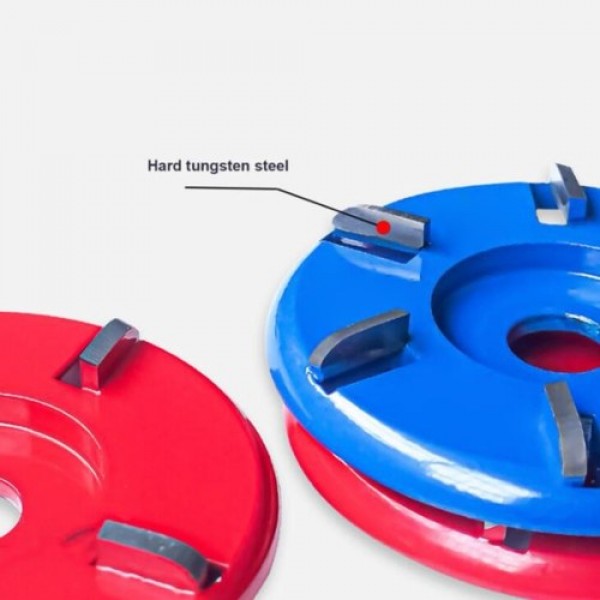 Angle Grinding Wheel Wood Carving Disc 5/8 Inch 6 Teeth for Polishing Sanding Carving Grinding Wheel Plate Blue