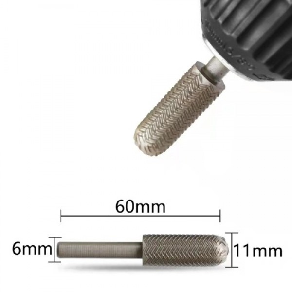 Rotary Burr Set High Speed Steel Double Cutter Rotary Files Drill Grinding Cutter Tools Bits Set with 6mm 1/4 Inch Shank for Woo