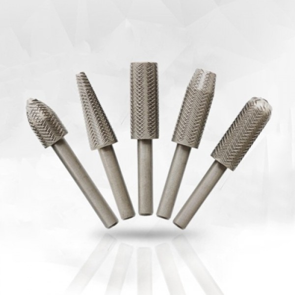 Rotary Burr Set High Speed Steel Double Cutter Rotary Files Drill Grinding Cutter Tools Bits Set with 6mm 1/4 Inch Shank for Woo
