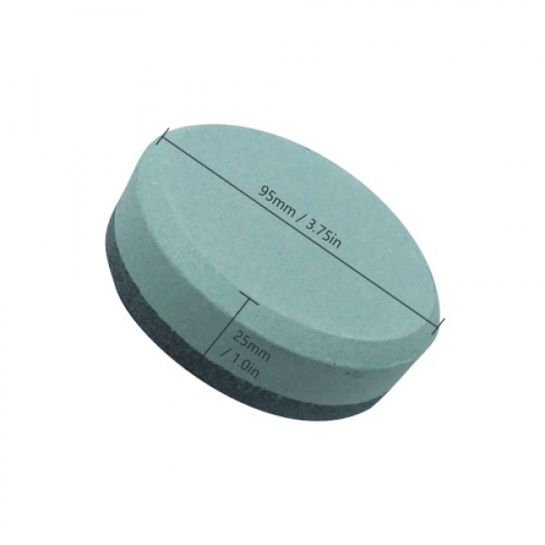 Axe Sharpener Sharpening Stone 3.75 Inch Multipurpose Sharpening Puck Double Sided 120 &amp; 240 Grit for Axes Hatchets Machetes