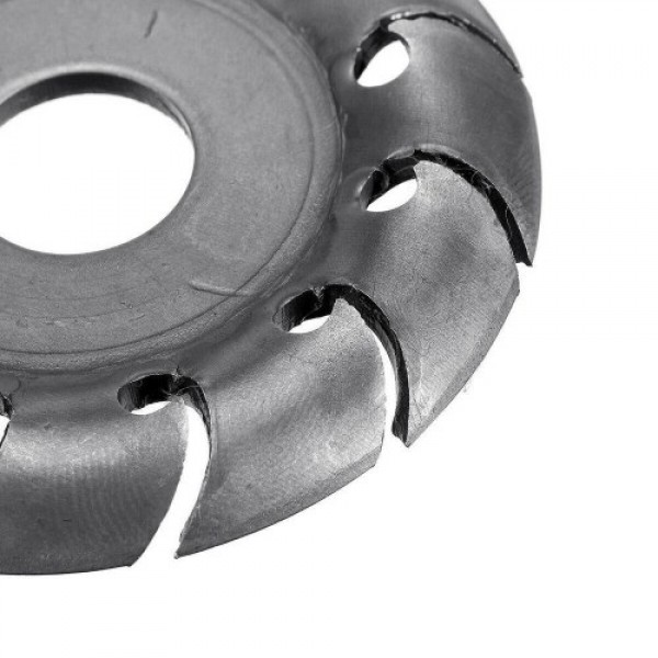 Wood Carving Disc Angle Grinder Wheel Disc 3.54 Inch 12 Teeth Wood Polishing Shaping Wheel Grinding Disc with 5/8 Inch Arbor