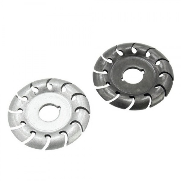 Wood Carving Disc Angle Grinder Wheel Disc 3.54 Inch 12 Teeth Wood Polishing Shaping Wheel Grinding Disc with 5/8 Inch Arbor