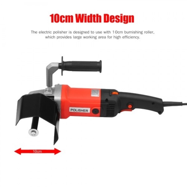 220V 1400W Electric Burnishing Polishing Machine Electric Wire drawing Machine Polisher for Metal Stainless Steel Wood Polishing