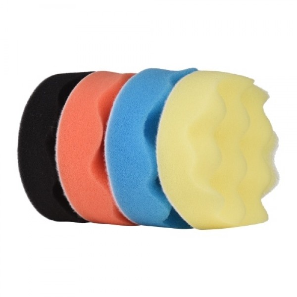 31Pcs Polishing Pads Kit 3 Inches Drill Buffer Attachment with Sanding Papers Sanding Waxing for Automobiles Yachts