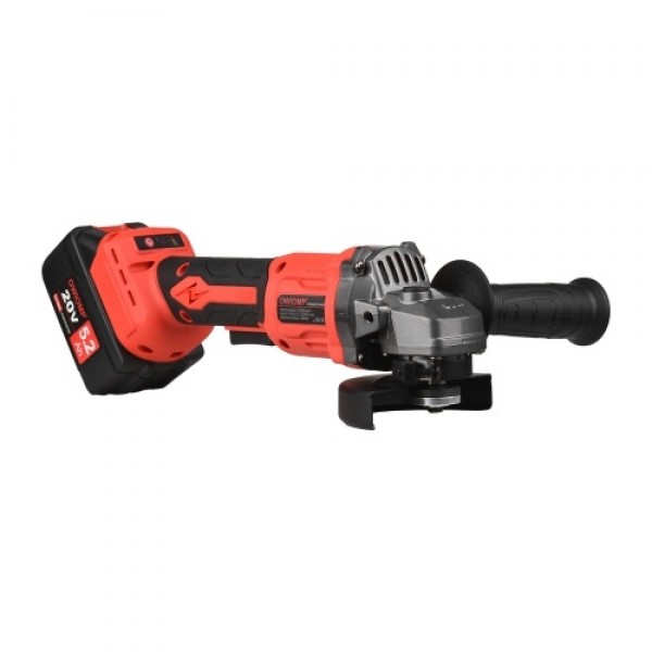 20V Cordless Angle Grinder Electric Angle Grinder Tool 100mm 10000RPM Brushless Motor 2-Position Adjustable Auxiliary Handle Sto