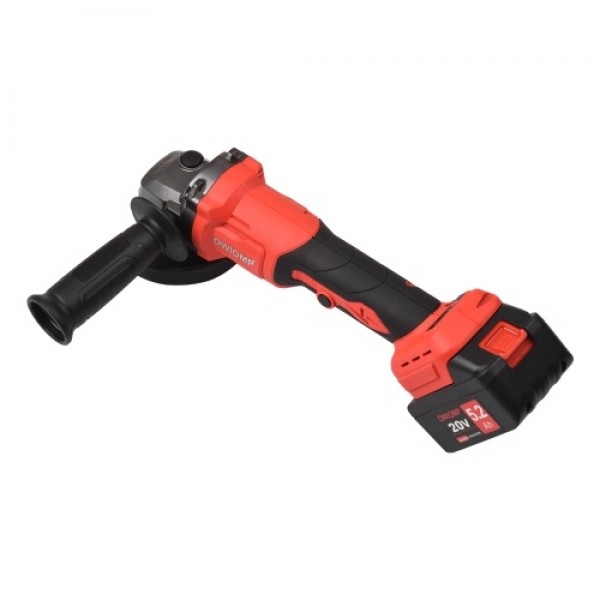 20V Cordless Angle Grinder Electric Angle Grinder Tool 100mm 10000RPM Brushless Motor 2-Position Adjustable Auxiliary Handle Sto