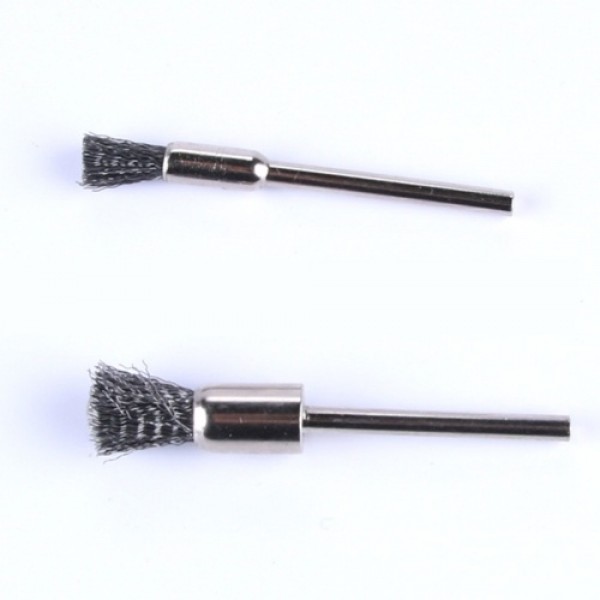 30Pcs Wire Wheel Brushes 3mm Shank Remove Burrs Rust Metal Non-metal Surface Polishing Derusting