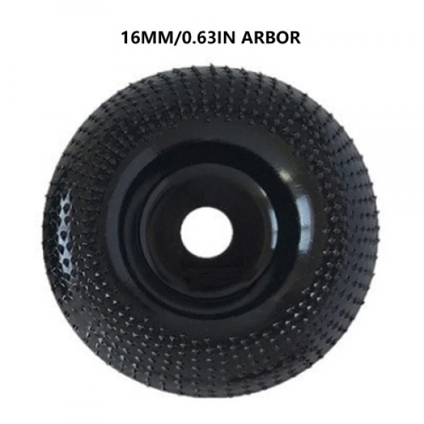 4'' Grinder Wheel Disc Wood Shaping Wheel Wood Grinding Disk for Angle Grinders with 16mm/0.63in Arbor