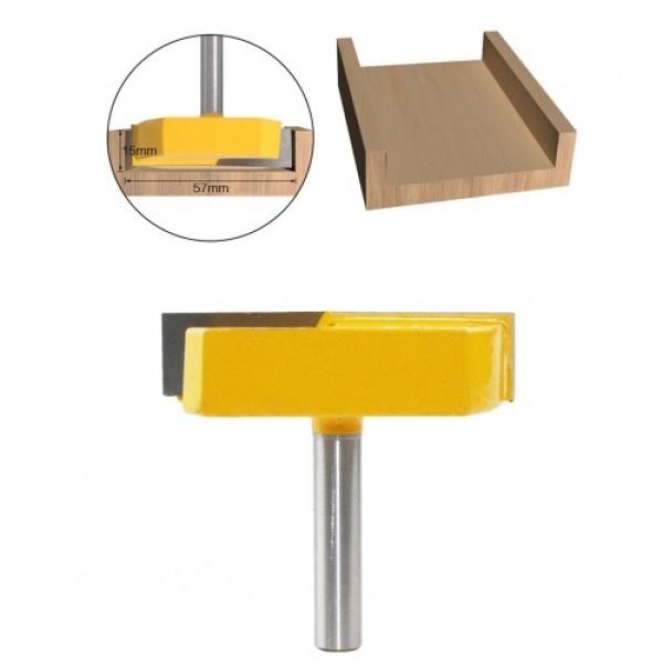 Cleaning Bottom Router Bits with 1/2inch Shank Cutting Diameter for Surface Planing Router Bit