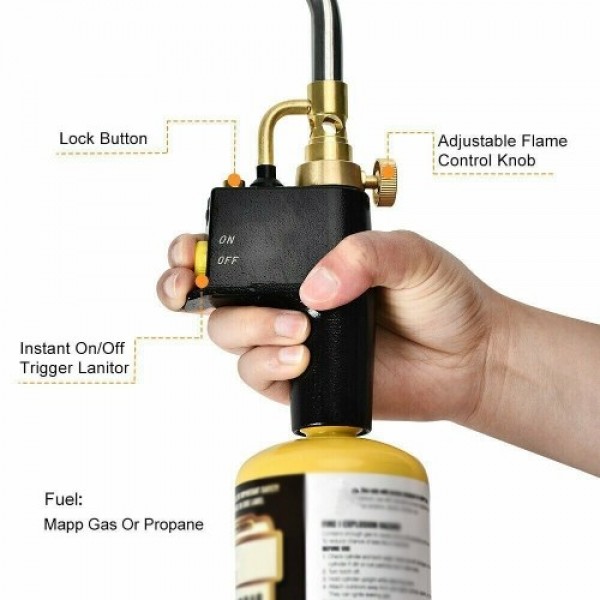 Portable High Heat Welding Plumbing Torches Gas Soldering Plumbing Blow Torch Soldering Instant Professional Brazing Torch