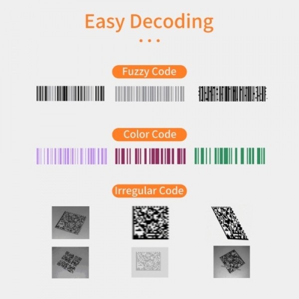 Handheld 1D Barcode Scanner USB Wired Bar Code Reader Manual Trigge Scanning Support Paper Code/Screen Code Compatible with Wind