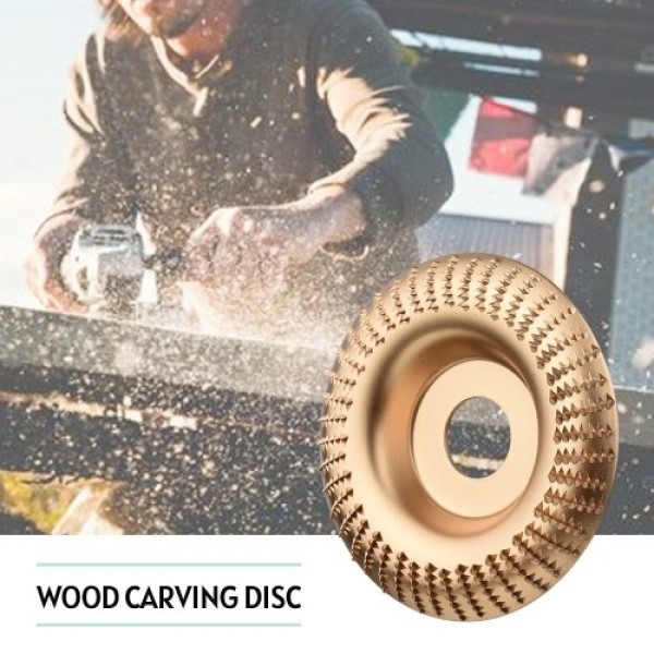Grinder Wheel Disc 4 Inch Wood Shaping Wheel Grinding Wheel Disc with 7/8'' Arbor Angle Grinder Attachment Tool for Sanding Carv