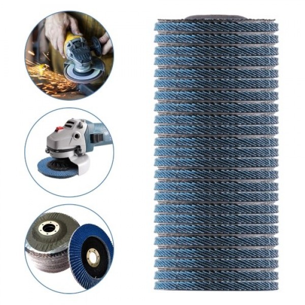 10Pcs 4.5in Angle Grinder Flap Discs 4.5'' X 7/8'' Premium Zirconia Alumina Abrasive Sanding Grinding Wheel