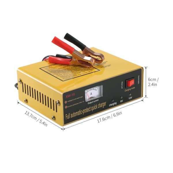 6V/12V 80AH Intelligent Automatic LED Charger Pulse Repair Type Maintainer for Lead Acid Battery and Lithium Battery 120W AC110V