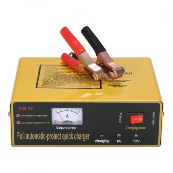 6V/12V 80AH Intelligent Automatic LED Charger Pulse Repair Type Maintainer for Lead Acid Battery and Lithium Battery 120W AC110V