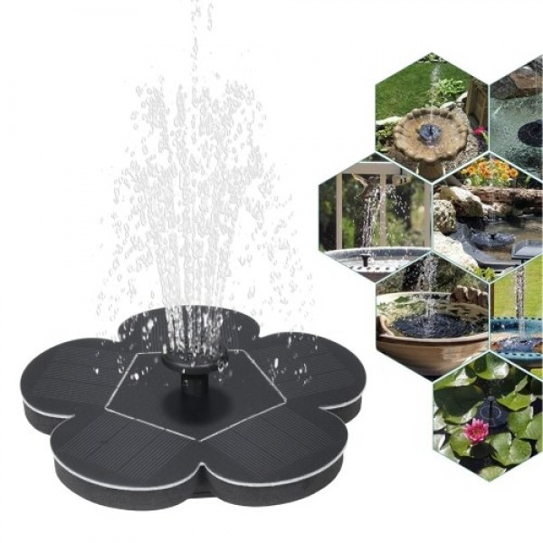7V 1.5W Solar Water Pump Fountain Garden Watering Power Fountains Fish Pond Waterpump