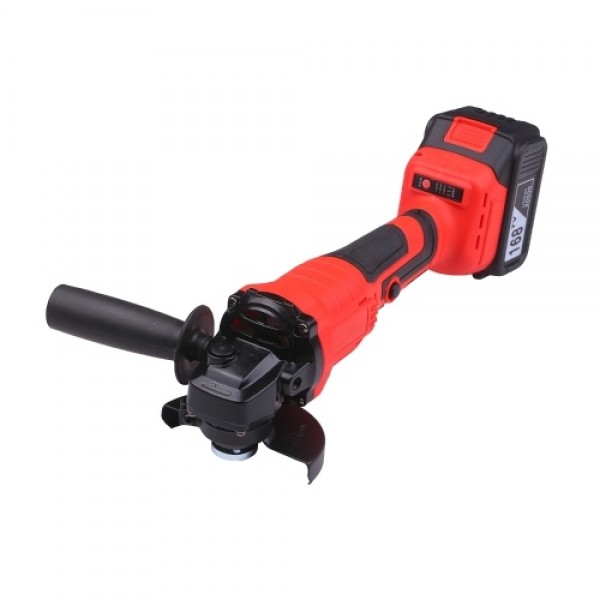 21V Brushless Cordless Angle Grinder 11000RPM Handhel Electric Grinder with 2pcs 20.0Ah Lithium-Ion Battery and Tool Box