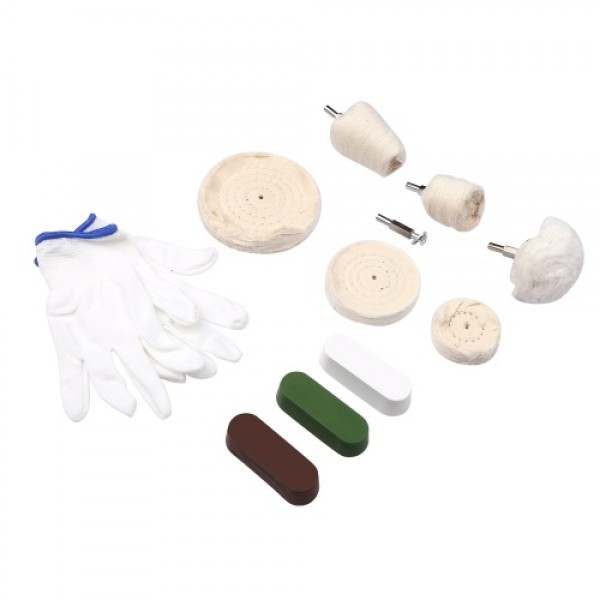 11pcs 6.35 Shank Lint Polishing Wheel Polishing To...