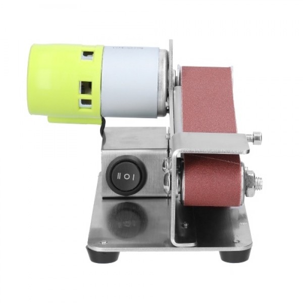 Multifunctional Grinder Mini Electric Belt Sander DIY Polishing Grinding Machine Cutter Edges Sharpener with 10pcs 30mm Sanding 