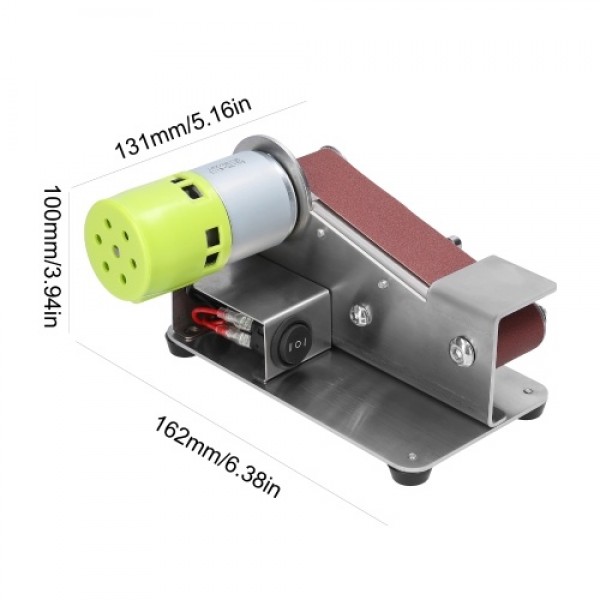 Multifunctional Grinder Mini Electric Belt Sander DIY Polishing Grinding Machine Cutter Edges Sharpener with 10pcs 30mm Sanding 