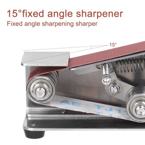Multifunctional Grinder Mini Electric Belt Sander DIY Polishing Grinding Machine Cutter Edges Sharpener with 10pcs 30mm Sanding 