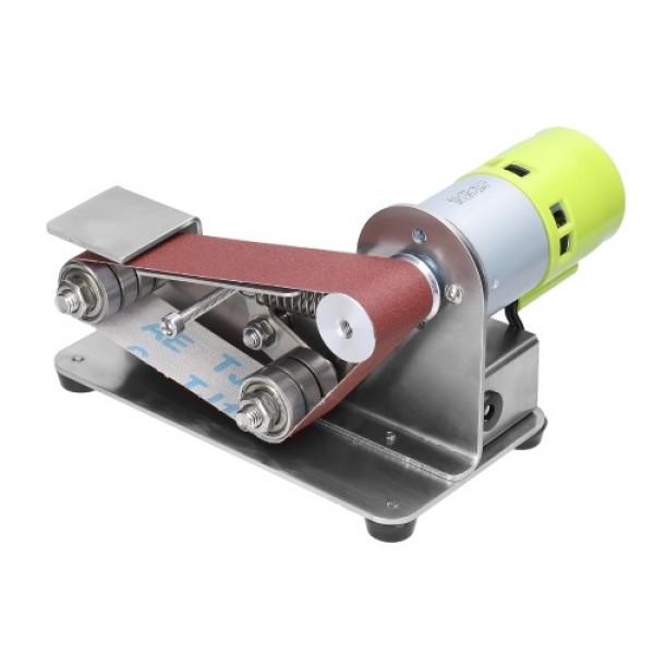 Multifunctional Grinder Mini Electric Belt Sander DIY Polishing Grinding Machine Cutter Edges Sharpener with 10pcs 30mm Sanding 