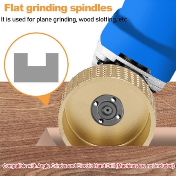 3 Inch Wood Carving Disc for Angle Grinder and Electric Hand Drill Wood Shaping Disc Wood Angle Grinding Wheel Sanding Rotary To