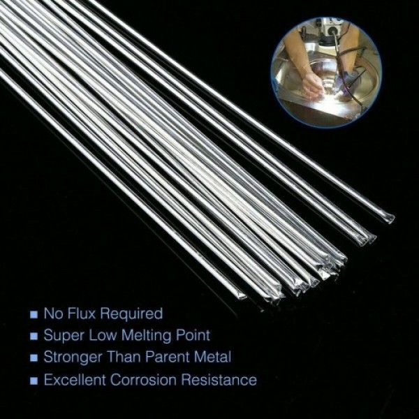 20Pcs Aluminum Welding Rods Flux-cored No Flux Required Low Melting Point Corrosion Resistance