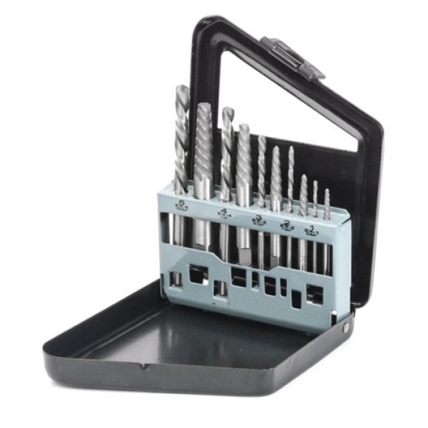 10PCS Screw Extractor &amp; Hand Drill Bit Set...
