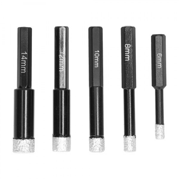 Dry Drill Bit Brazed Welding Diamond Ceramic Vitrified Polished Glazed Tile Archaized Brick Marble Holes Drilling Accessory