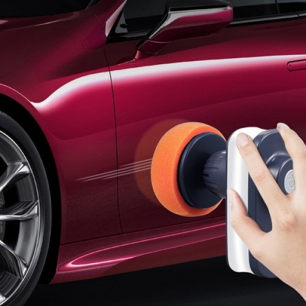 12000r/min 12 V Car Polishing Machine Handheld Portable Electric Car Polisher Waxing Machine with 4 Type Polishing Pads 5M Cable