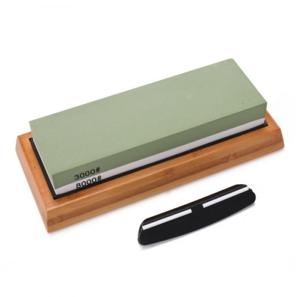 400/1000 3000/8000 Grit Premium Whetstone Cut Sharpening Stone Set Sharpener for All Blade Non Slip Base Cutter Sharpener