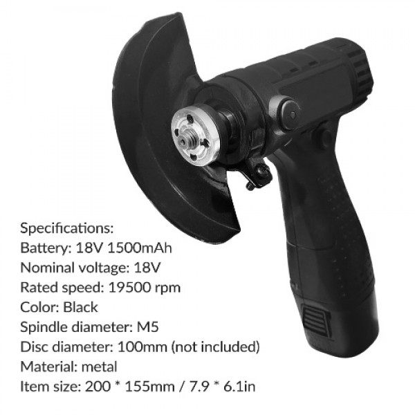 Mini Cordless Angle Grinder Grinding Tools Household Handheld Polishing Cut Off Tool