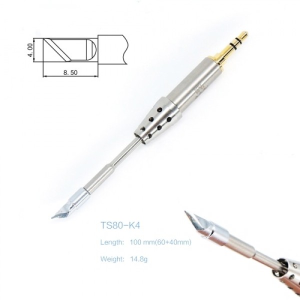 Metal Soldering Iron Tips TS80P Mini Intelligent Electric Soldering Iron Head Electric Soldering Iron Accessories Welding Tools