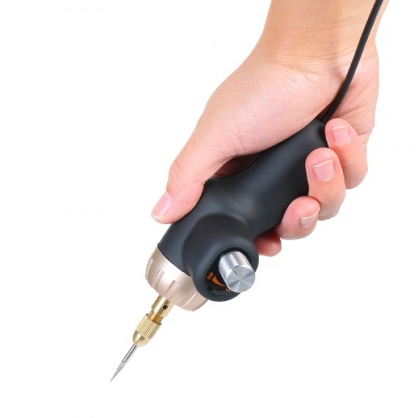 Electric Rotary Engraving Tool 24W Adjustable Speed Polisher with 10pcs Rotary Accessory Kit Grinding Cleaning Tool Kit