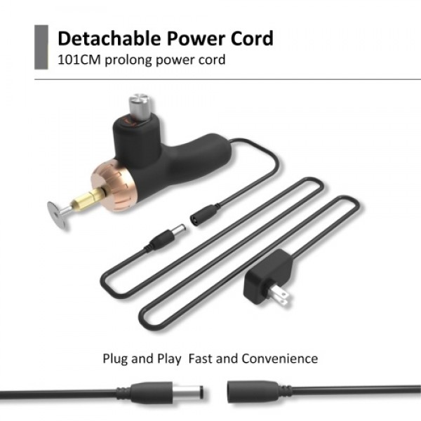 Electric Rotary Engraving Tool 24W Adjustable Speed Polisher with 10pcs Rotary Accessory Kit Grinding Cleaning Tool Kit