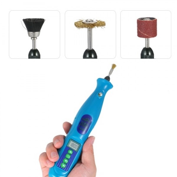 Intelligent Digital Display Electric Grinder Speed Adjustable Digital Display Screen LED Lighting Electric Grinder H-003 Turquoi