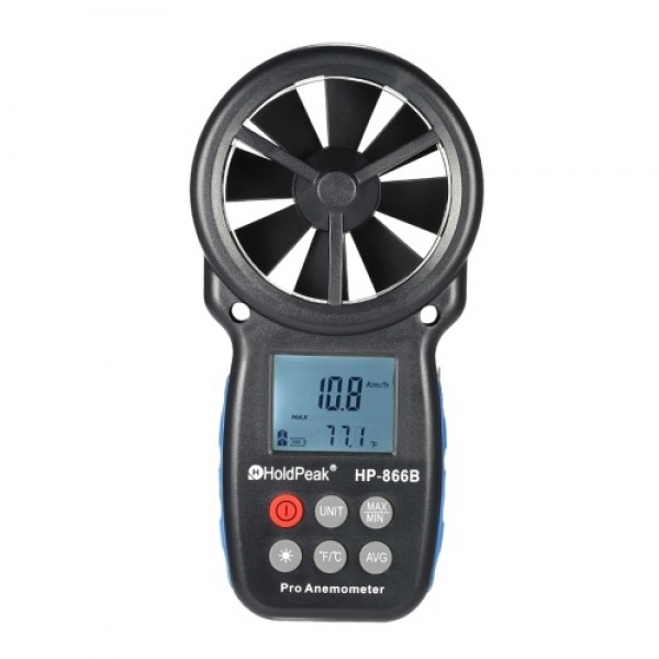 HoldPeak HP-866B Mini LCD Digital Anemometer Wind ...