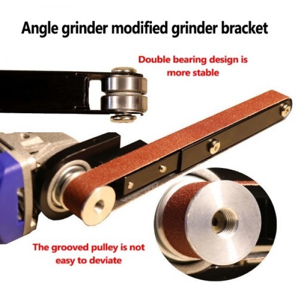 Angle Grinder Modified Sand Belt Machine Woodworki...